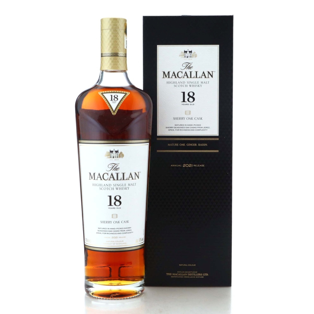 Image for Macallan Sherry Oak Cask 18 Year Old Annual 2021 Release