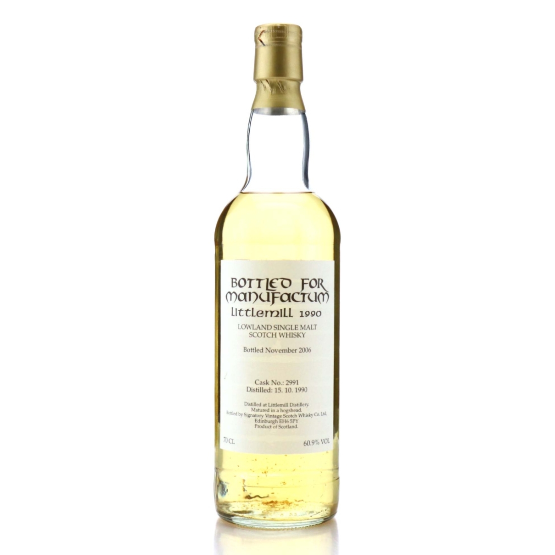 Image for Littlemill 1990 Bottled For Manufactum 