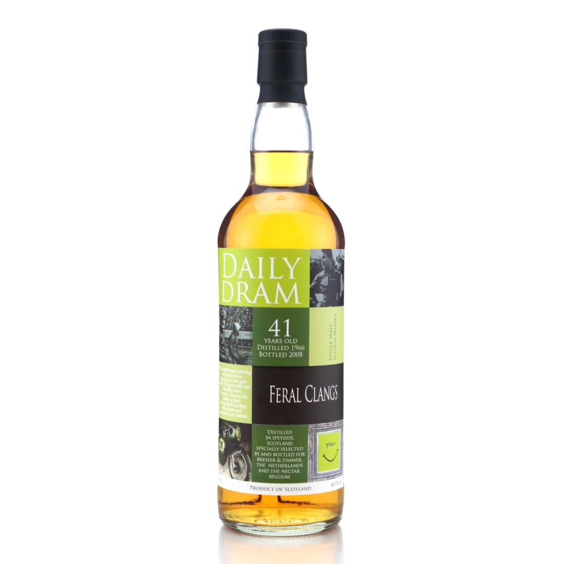 Image for Glenfarclas 1966 Daily Dram 'Feral Clangs' 41 Year Old