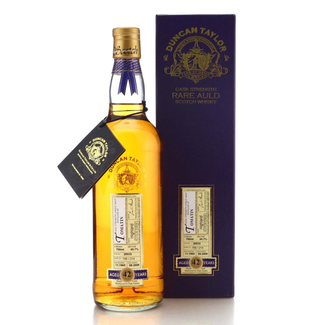 Image for Tomatin 1965 Rare Auld 42 Year Old