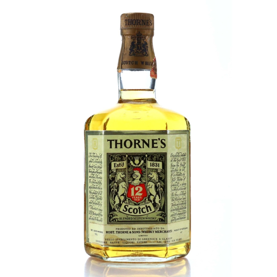 Image for Thorne's 12 Year Old Scotch