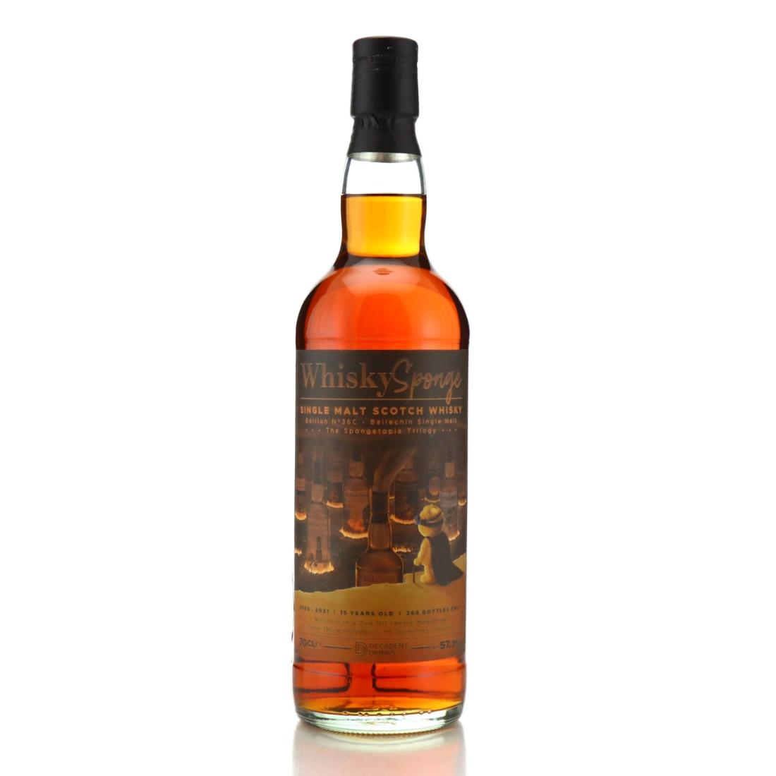 Ballechin 2005 Whisky Sponge 15 Year Old Edition No36C The Spongetopia Trilogy
