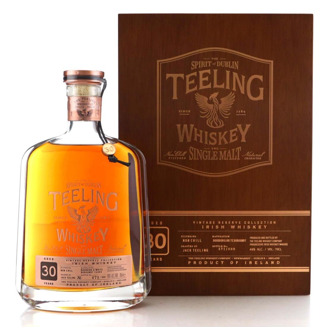Teeling 30 Vintage Reserve Single Malt Bourbon White Burgundy