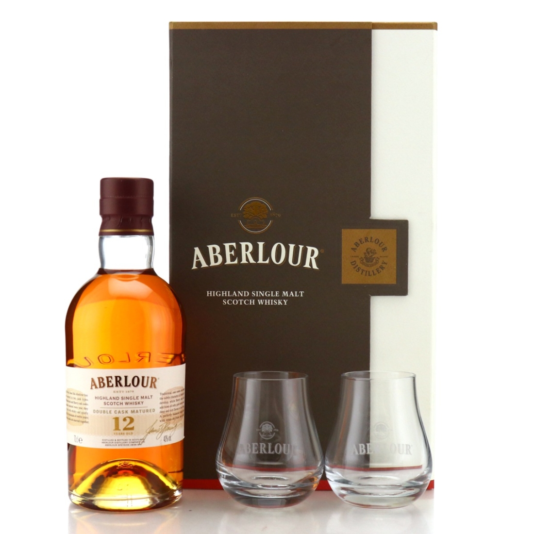 Image for Aberlour 12 Year Old Double Cask Matured - Glasses Gift Pack