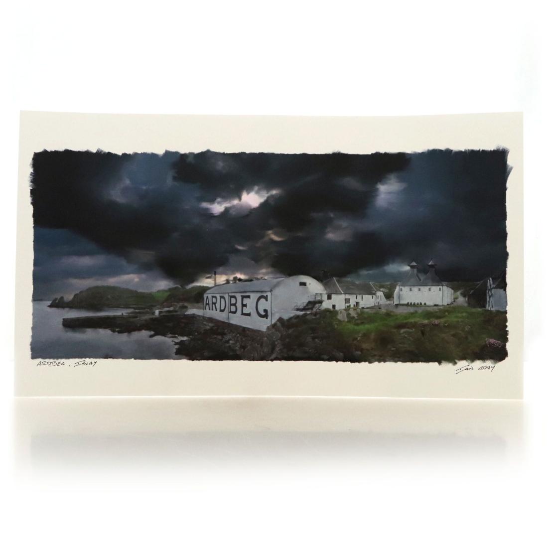 Print Ardbeg Islay Hand Signed By Artist Ian Gray