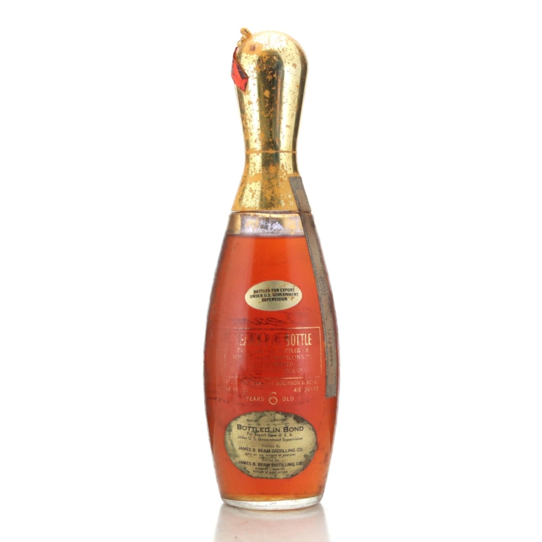 Image for Beam's Pin Bottle 6 Year Old Kentucky Straight Bourbon 1970s