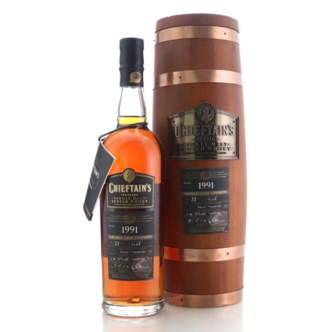 Image for Speyside Single Malt 1991 Chieftain's 22 Year Old