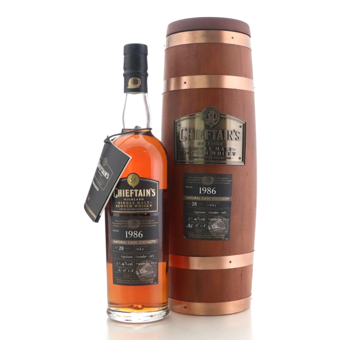 Image for Highland Single Malt 1986 Chieftain's 28 Year Old