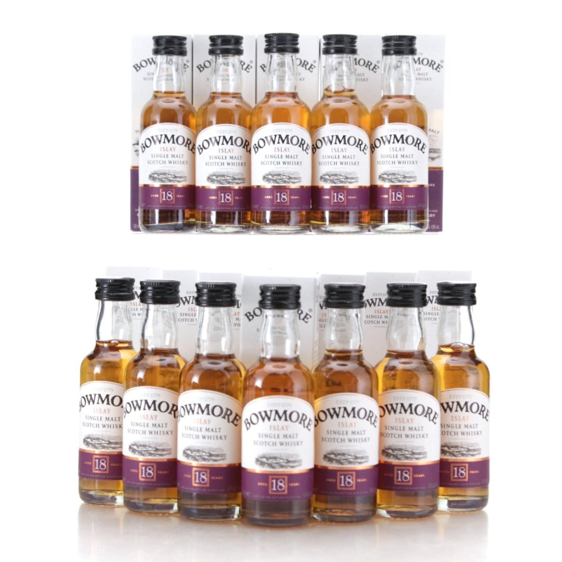 Image for Bowmore 18 Year Old Miniature x 12