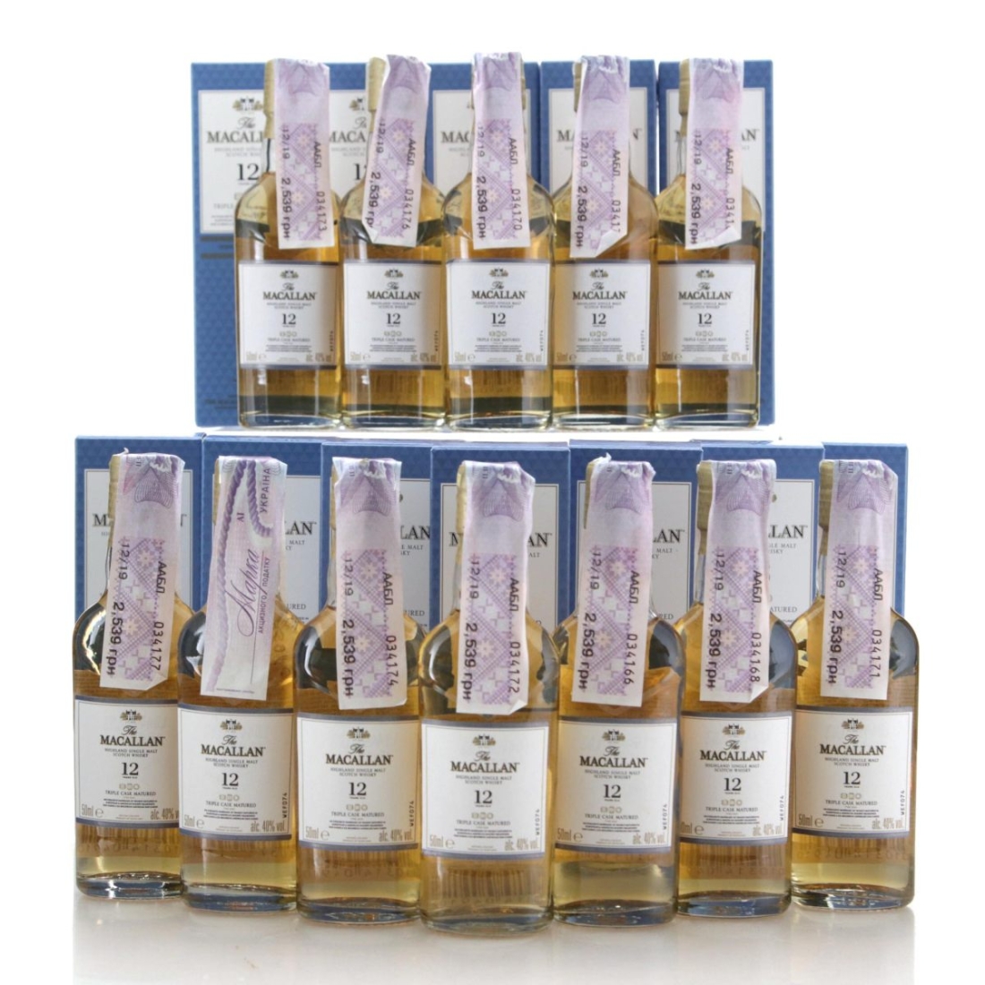 Image for Macallan 12 Year Old Triple Cask Matured Miniature x 12