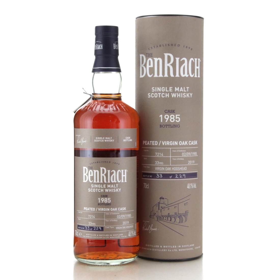 Image for Benriach 1985 Cask Bottling 33 Year Old Peated