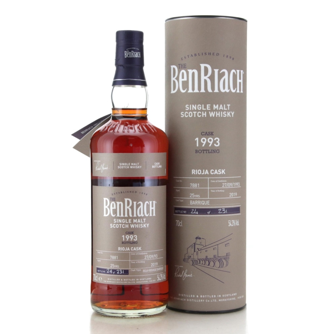 Image for Benriach 1993 Cask Bottling 25 Year Old