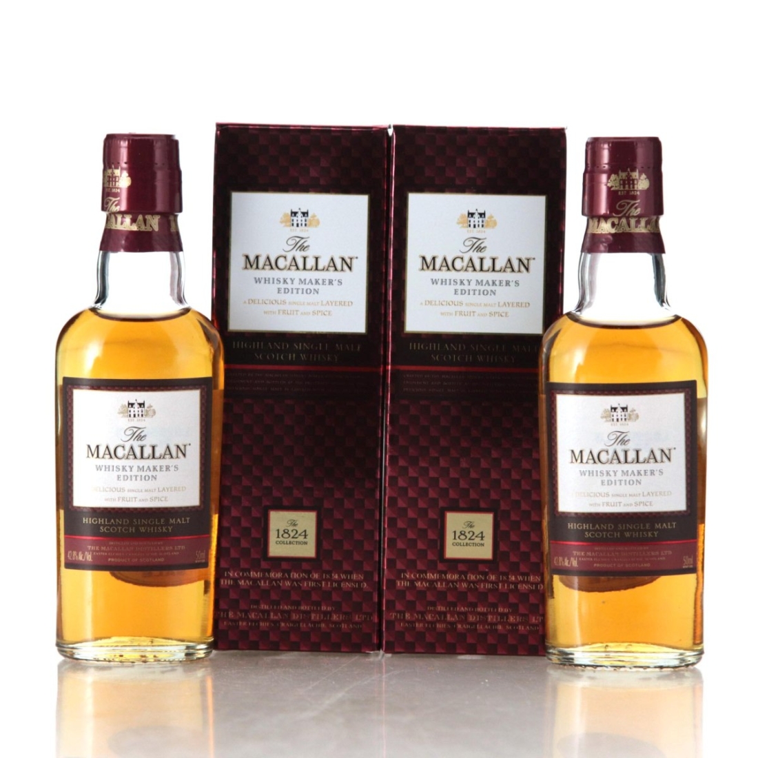 Image for Macallan Whisky Maker's Edition Miniatures x 2