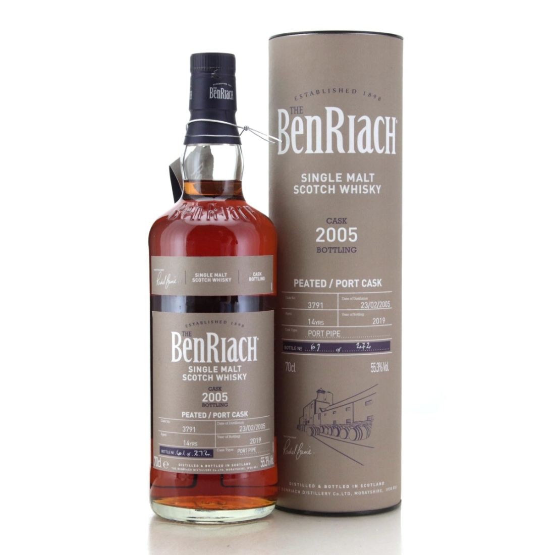 Image for Benriach 2005 Cask Bottling 14 Year Old Peated