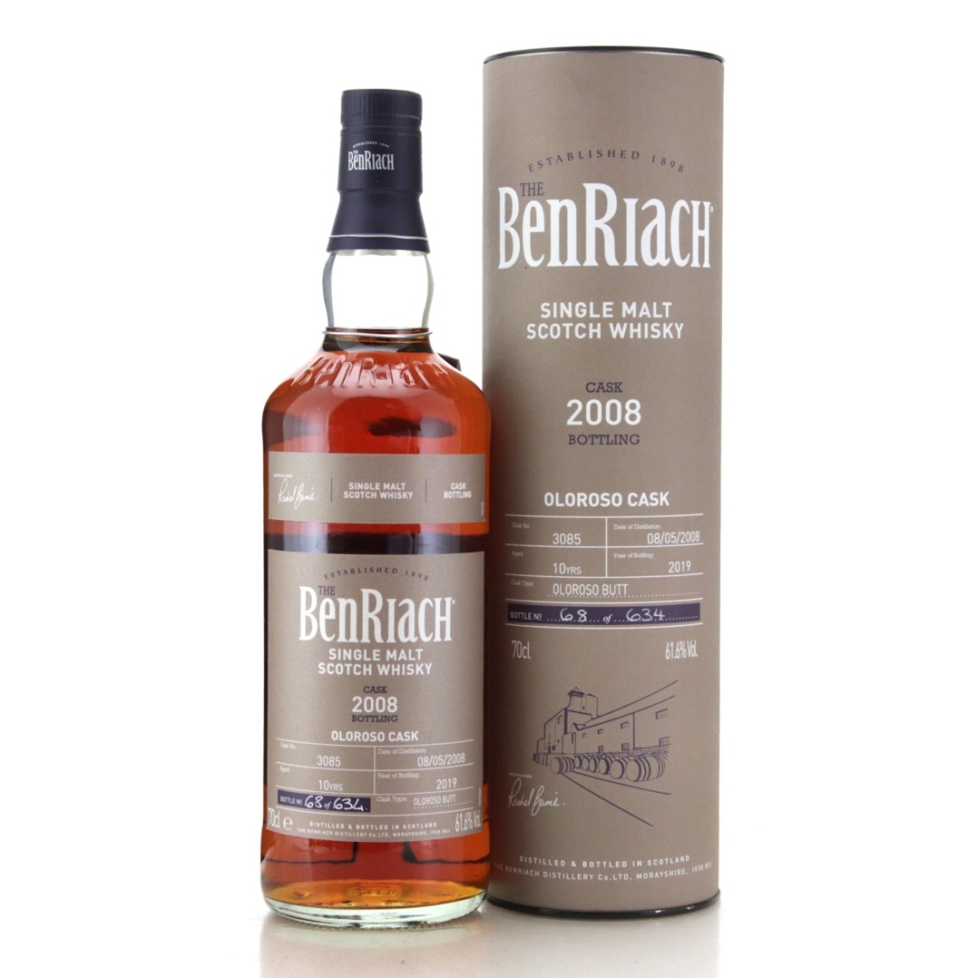Image for Benriach 2008 Cask Bottling 10 Year Old