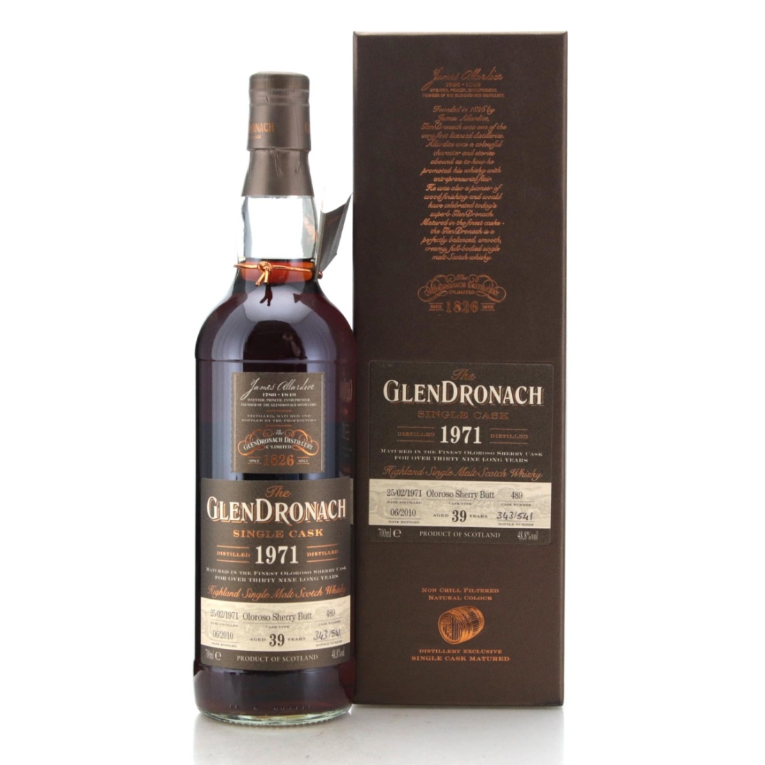 Image for Glendronach 1971 Single Cask 39 Year Old