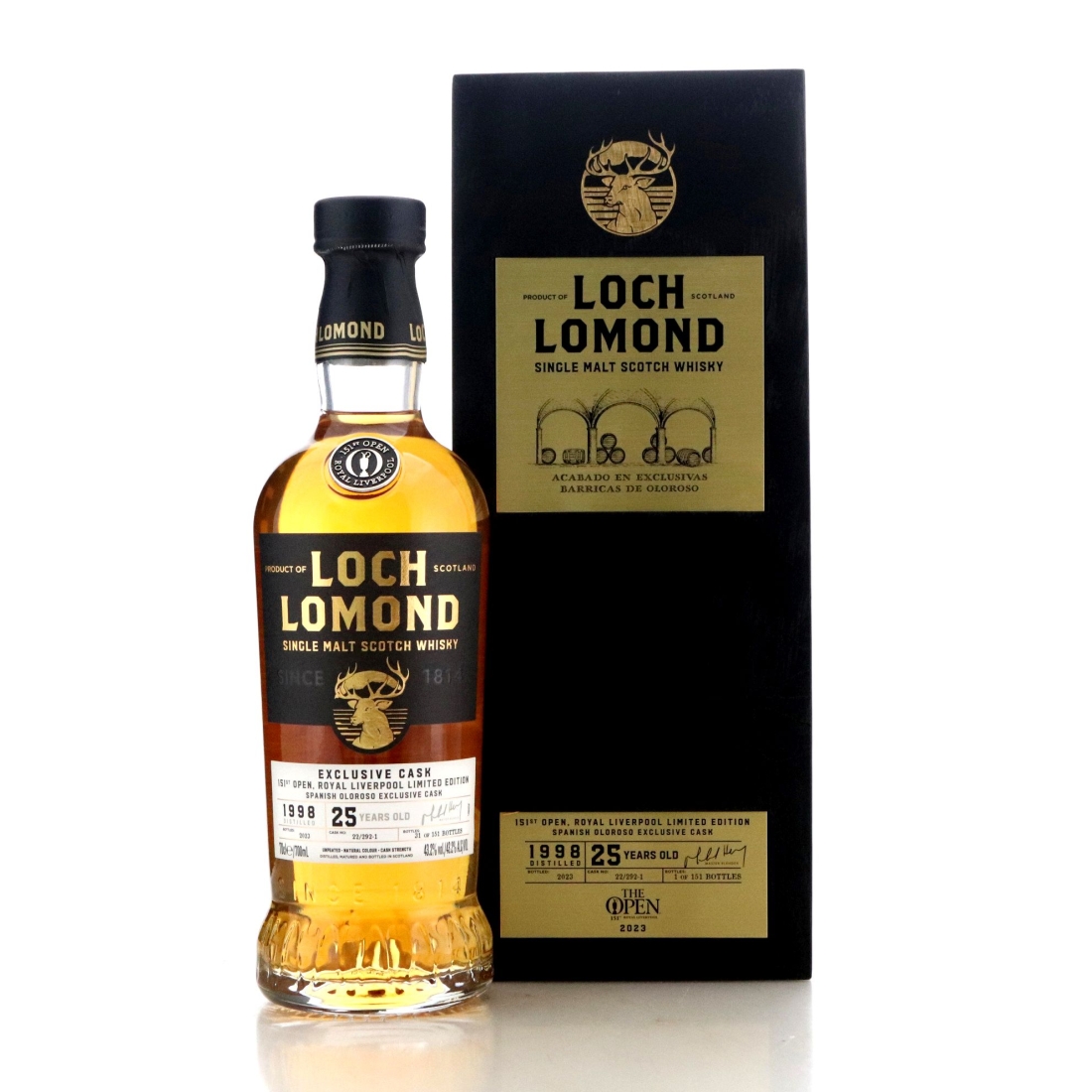 Image for Loch Lomond 1998 Exclusive Cask 25 Year Old - 151st Open, Royal Liverpool