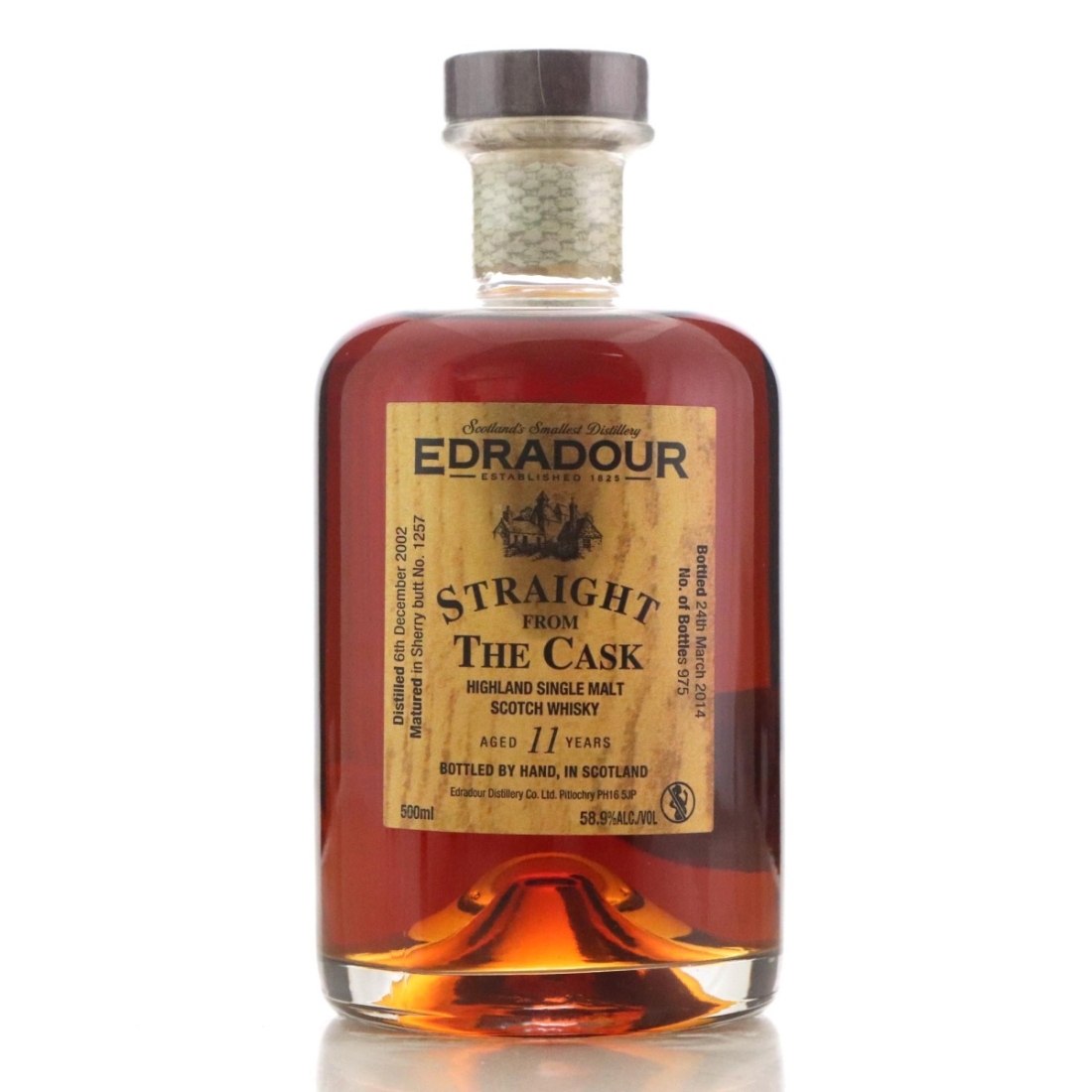 Image for Edradour 2002 Straight from the Cask 11 Year Old