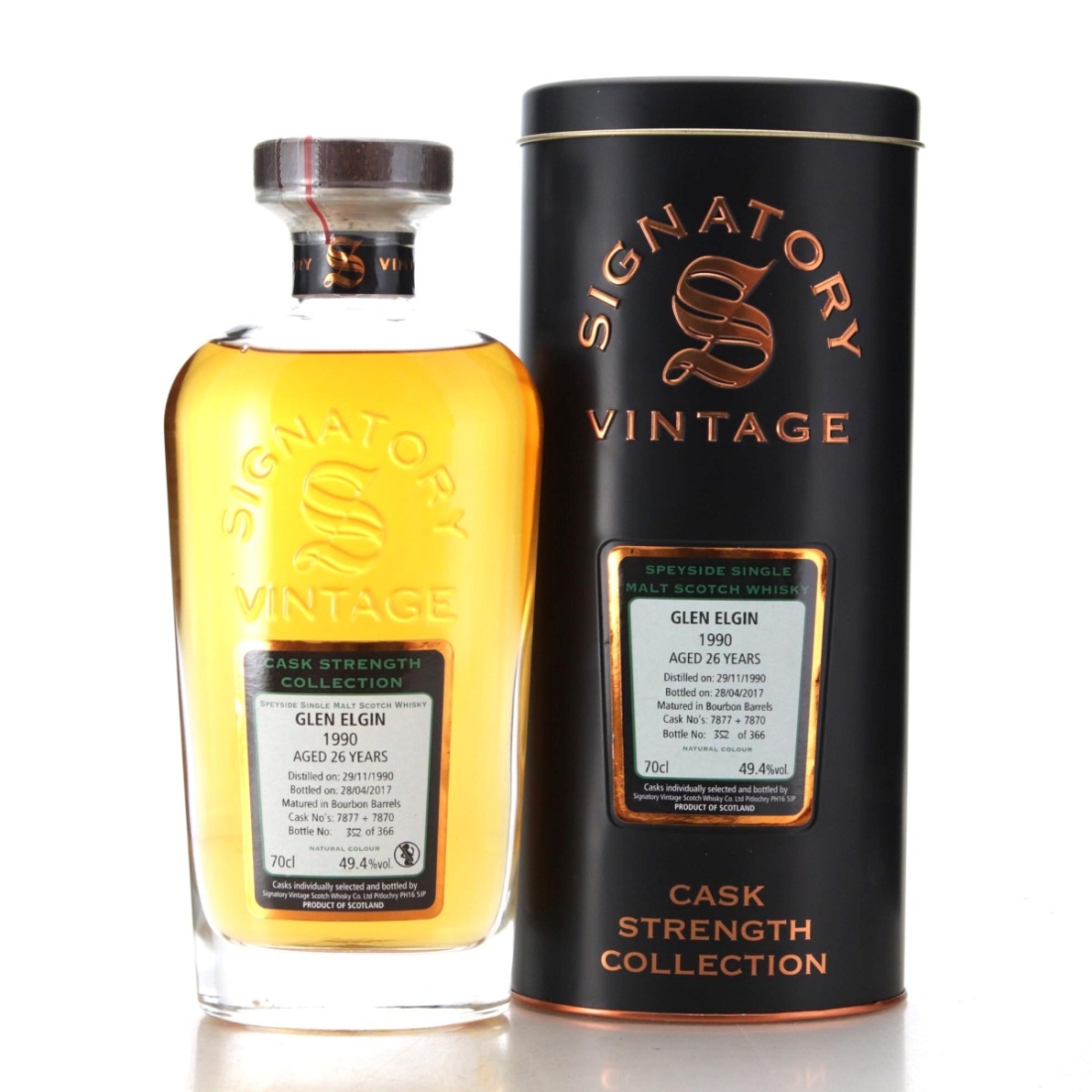 Image for Glen Elgin 1990 Signatory Vintage 26 Year Old