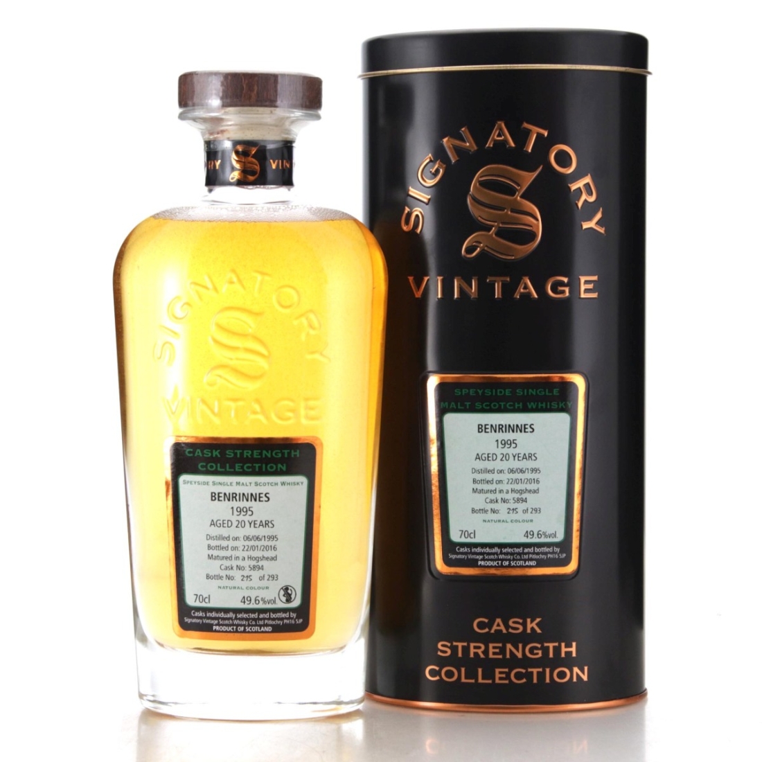 Image for Benrinnes 1995 Signatory vintage 20 Year Old