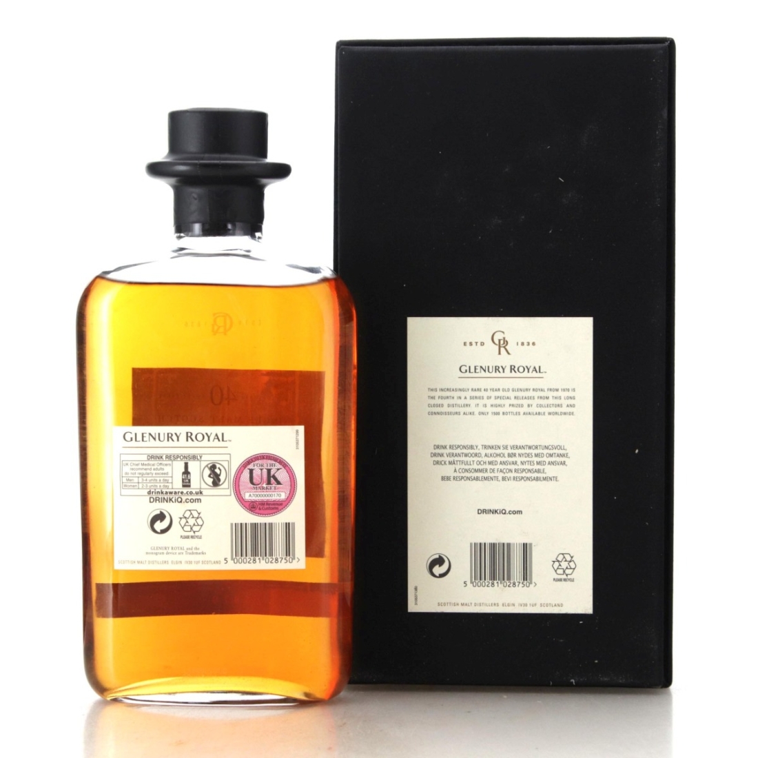 Image for Glenury Royal 1970 Natural Cask Strength 40 Year Old