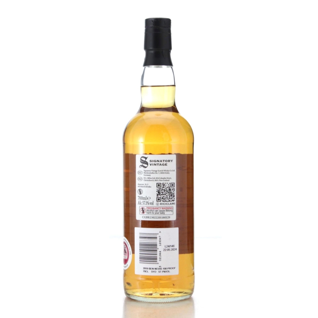 Image for Ben Nevis 2019 Signatory Vintage 5 Year Old Heavily Peated