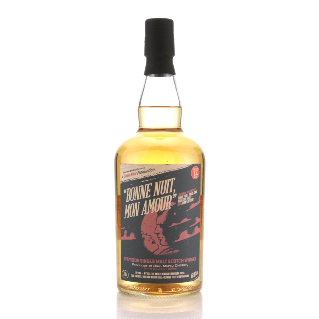 Image for Glen Moray 2007 Cask Noir 14 Year Old - 'Bonne Nuit, Mon Amour'