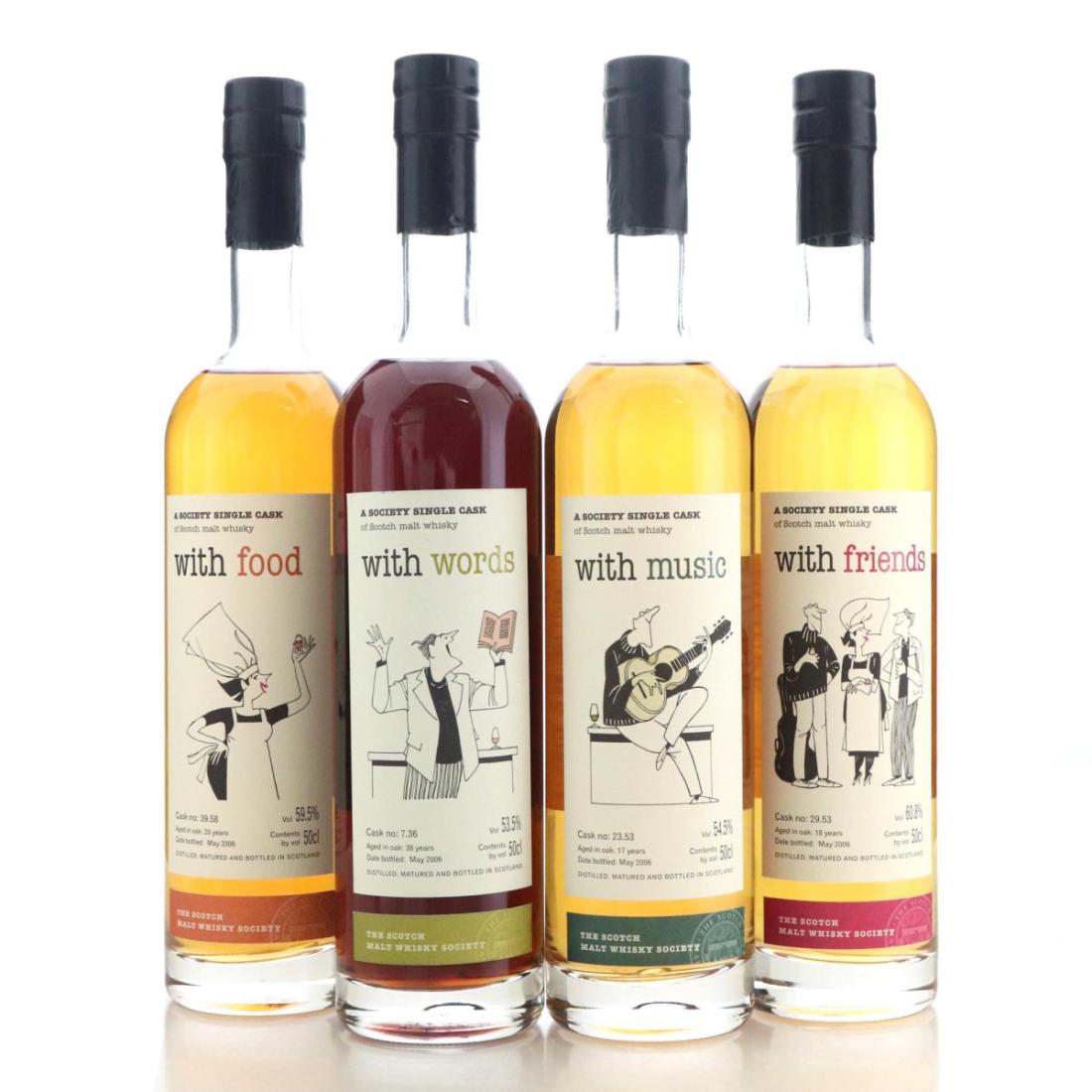 SMWS 'With Food', 'With Friends', 'With Words' and 'With Music' 4 x ...
