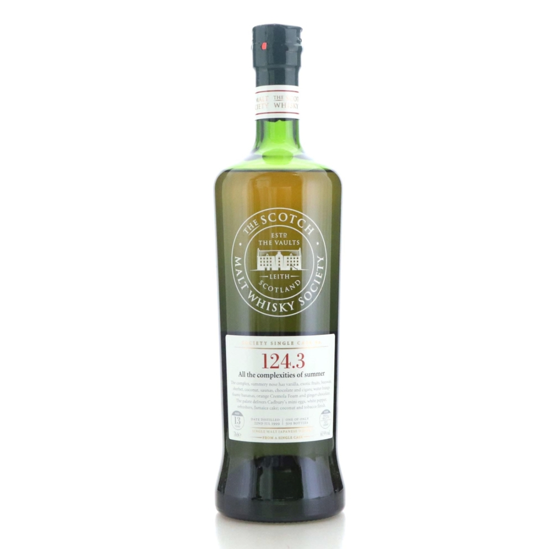 Image for Miyagikyo 1999 SMWS 13 Year Old 124.3 - All the complexities of summer