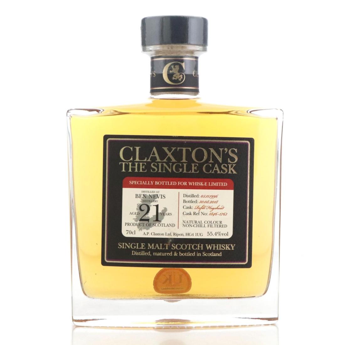 Ben Nevis 1996 Claxtons The Single Cask 21 Year Old