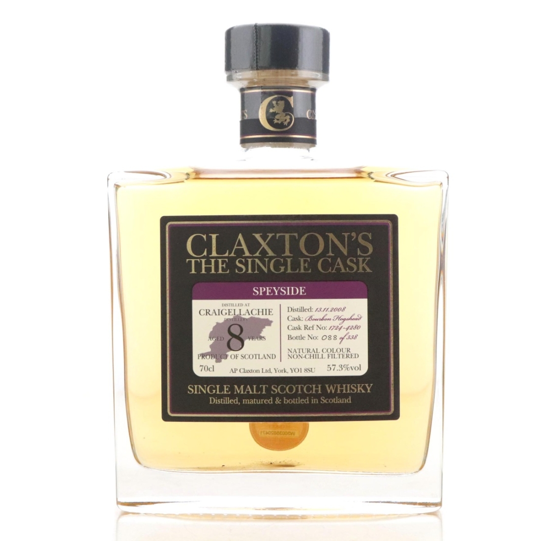 Image for Craigellachie 2008 Claxton's 8 Year Old