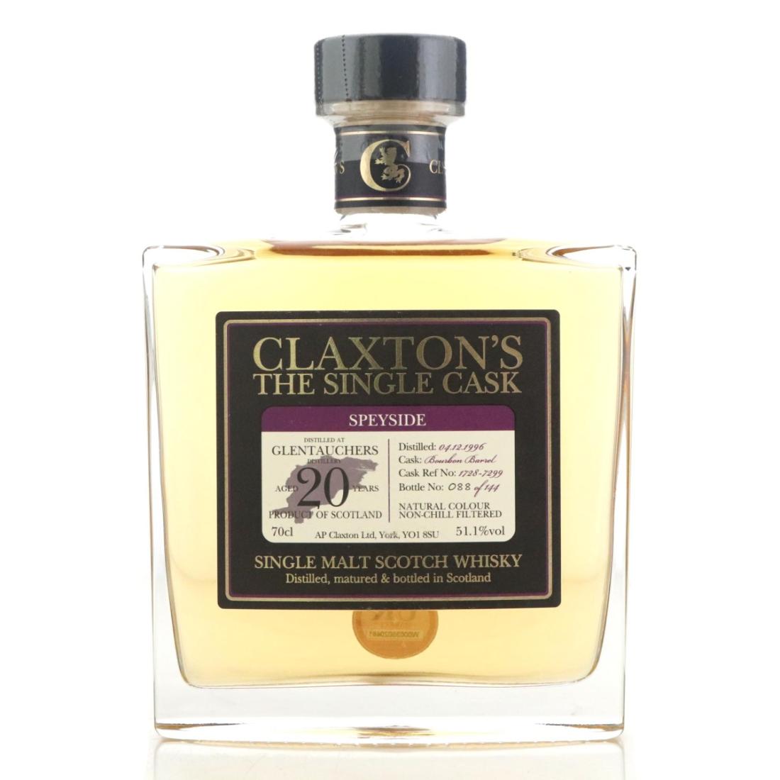 Glentauchers 1996 Claxtons The Single Cask 20 Year Old