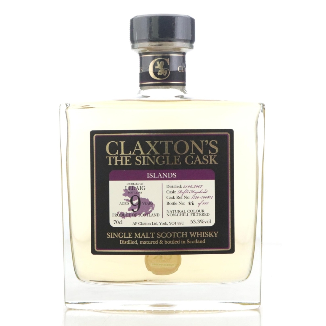 Image for Ledaig 2007 Claxton's The SIngle Cask 9 Year Old