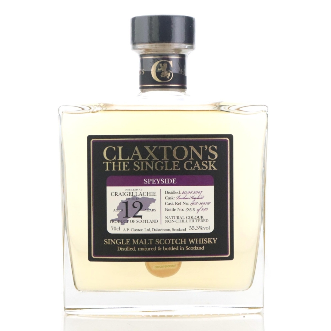 Image for Craigellachie 2007 Claxton's The Single Cask 12 Year Old