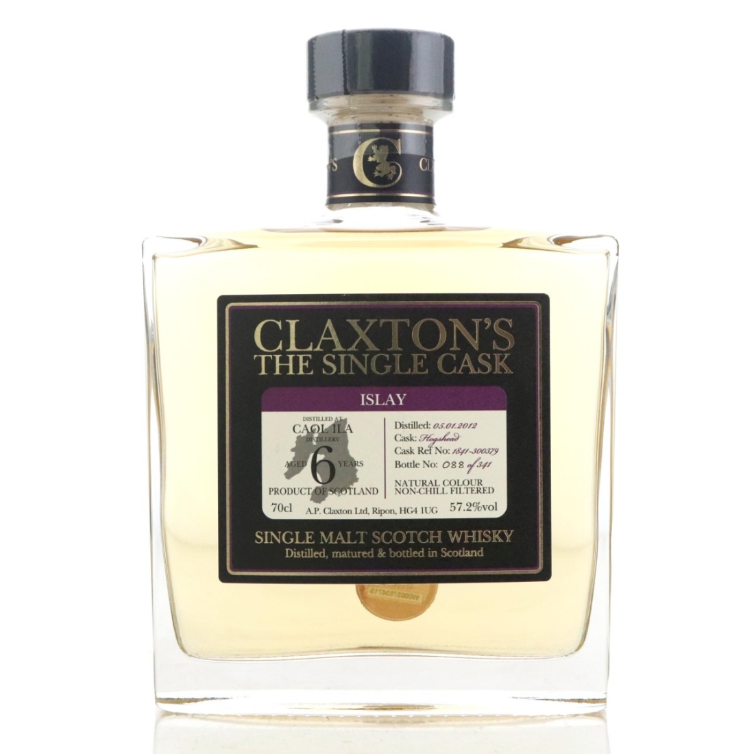 Image for Caol Ila 2012 Claxton's The Single Cask 6 Year Old