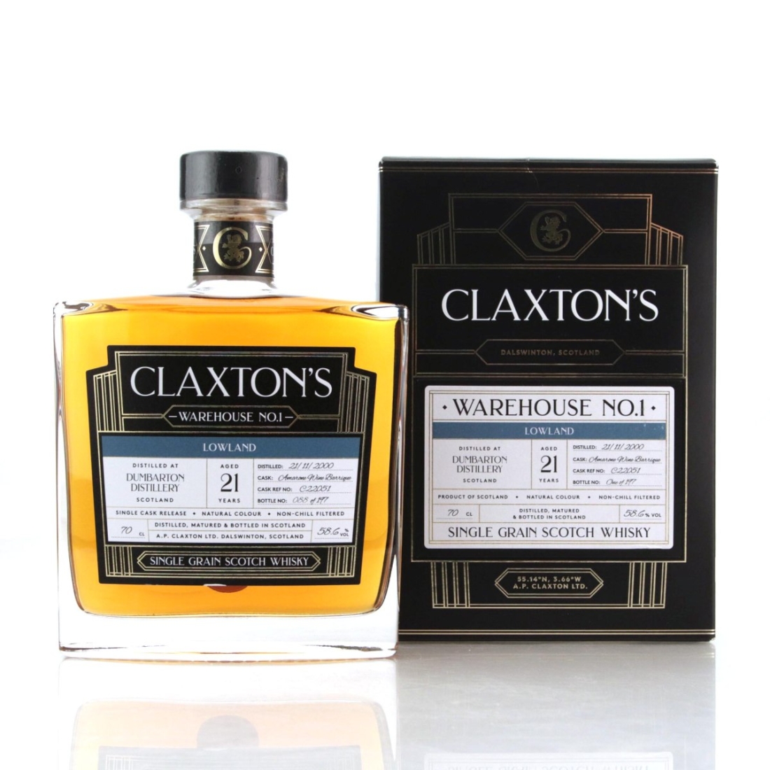Image for Dumbarton 2000 Claxton's Warehouse No.1 21 Year Old