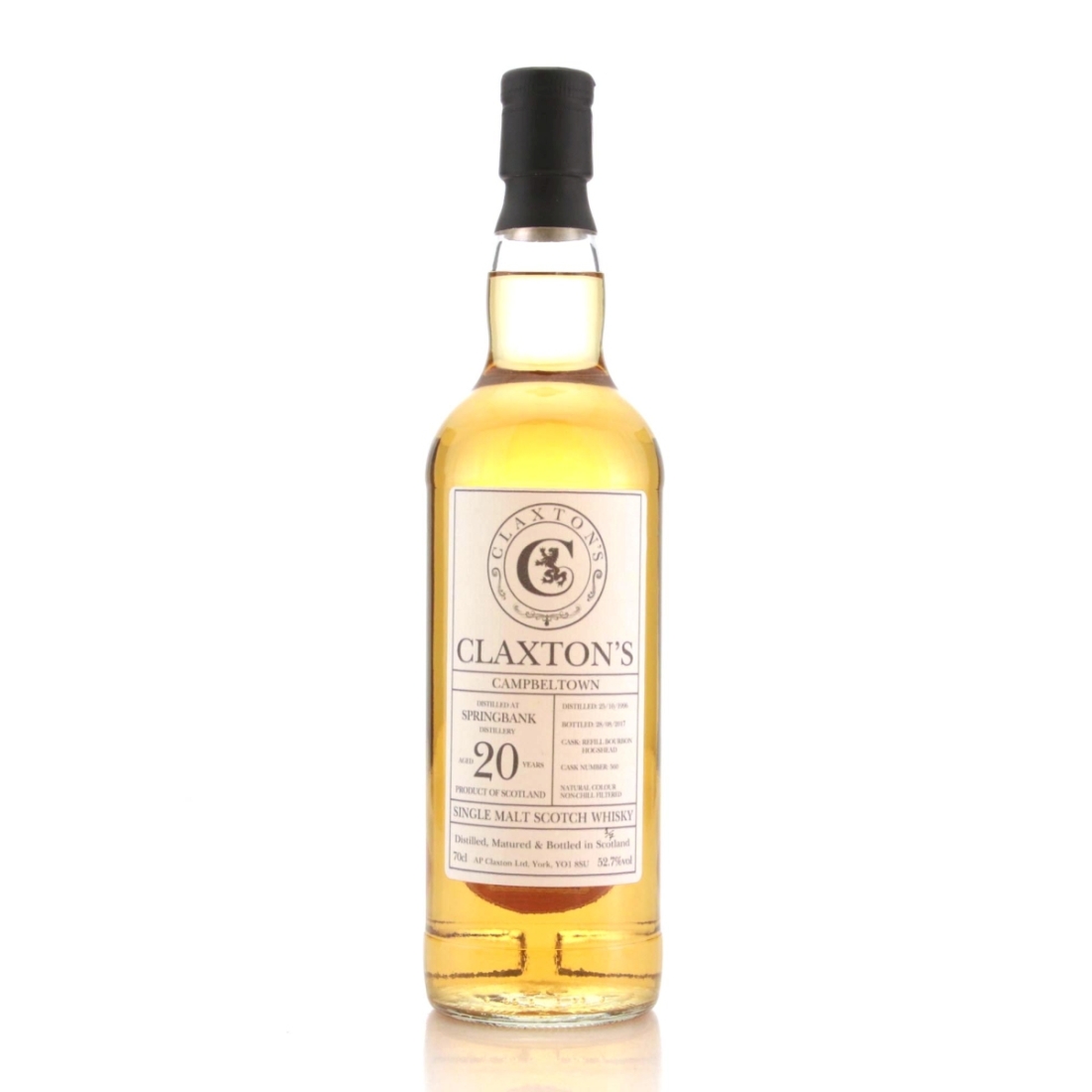 Image for Springbank 1996 Claxton's 20 Year Old