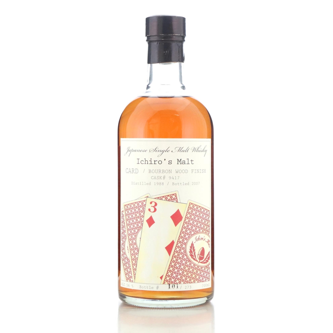 Image for Hanyu 1988 Ichiro's Malt Card Series - Three of Diamonds