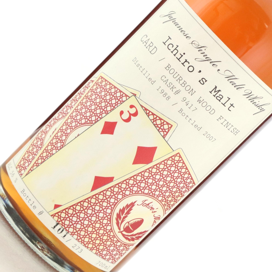 Image for Hanyu 1988 Ichiro's Malt Card Series - Three of Diamonds