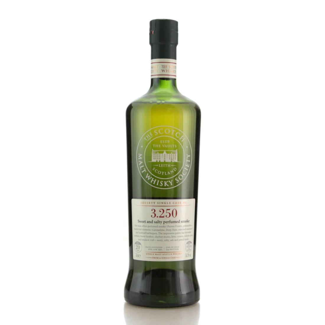 Bowmore 1995 SMWS 20 Year Old 3250 Sweet and salty perfumed smoke