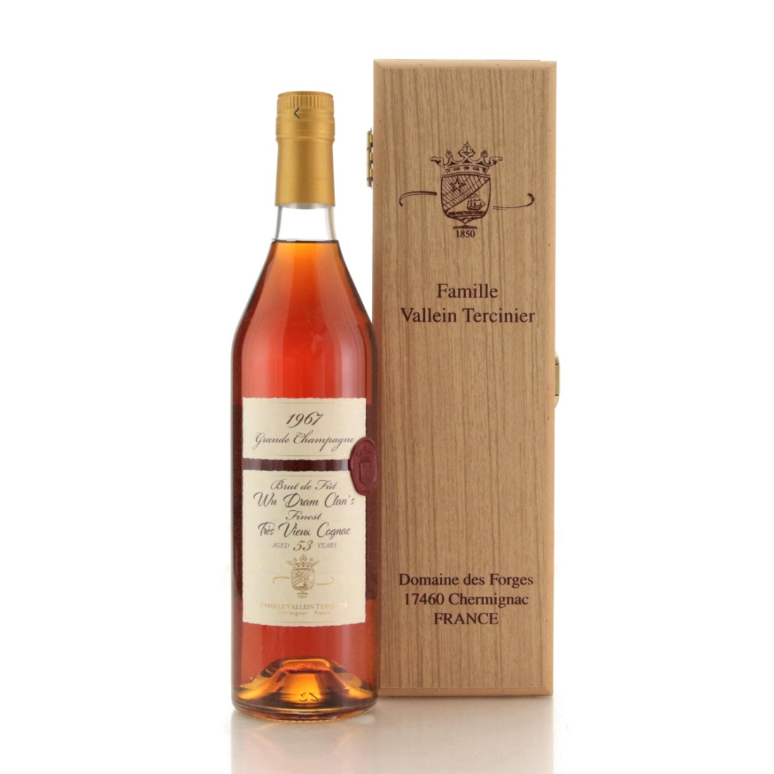 Image for Famille Vallein-Tercinier 1967 Grand Champagne Cognac 53 Year Old