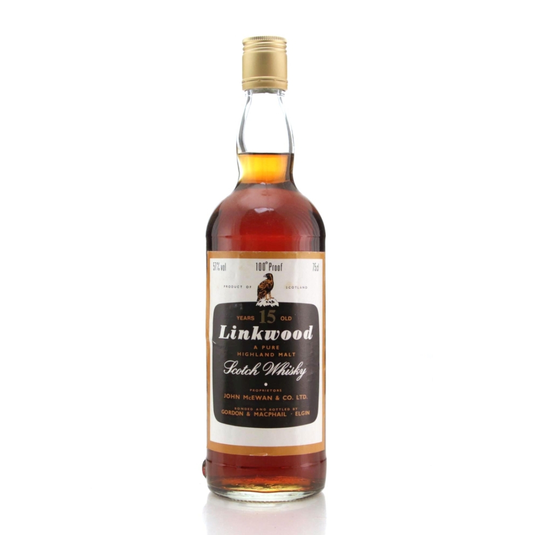 Image for Linkwood 15 Year Old Gordon and MacPhail 100 Proof 1980s