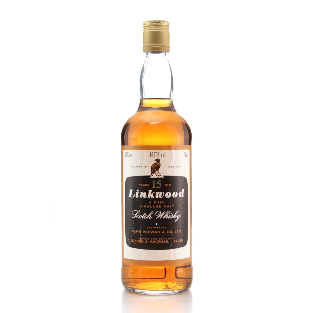 Image for Linkwood 15 Year Old Gordon and MacPhail 100 Proof 1980s