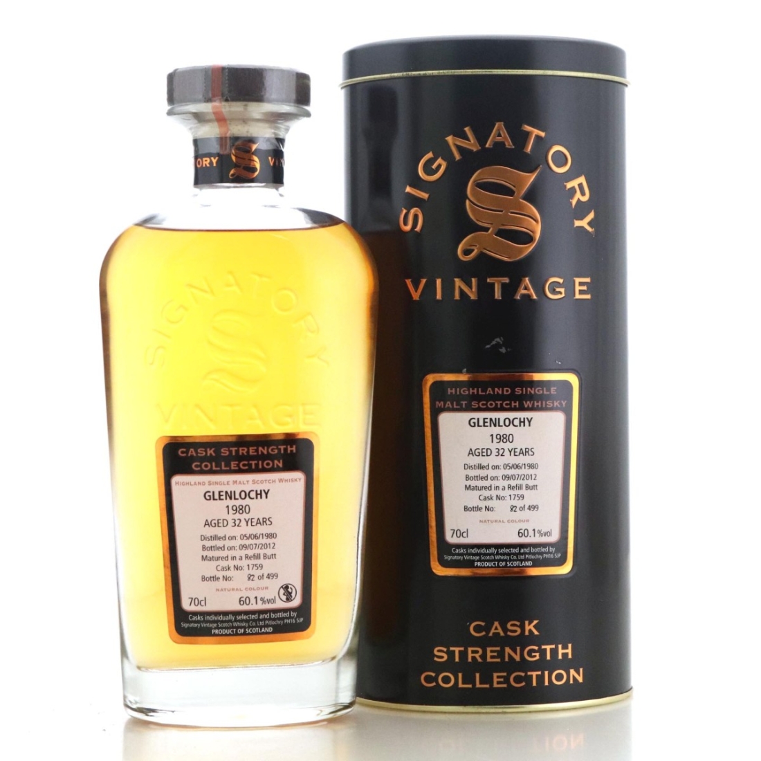 Image for Glenlochy 1980 Signatory Vintage 32 Year Old Cask Strength