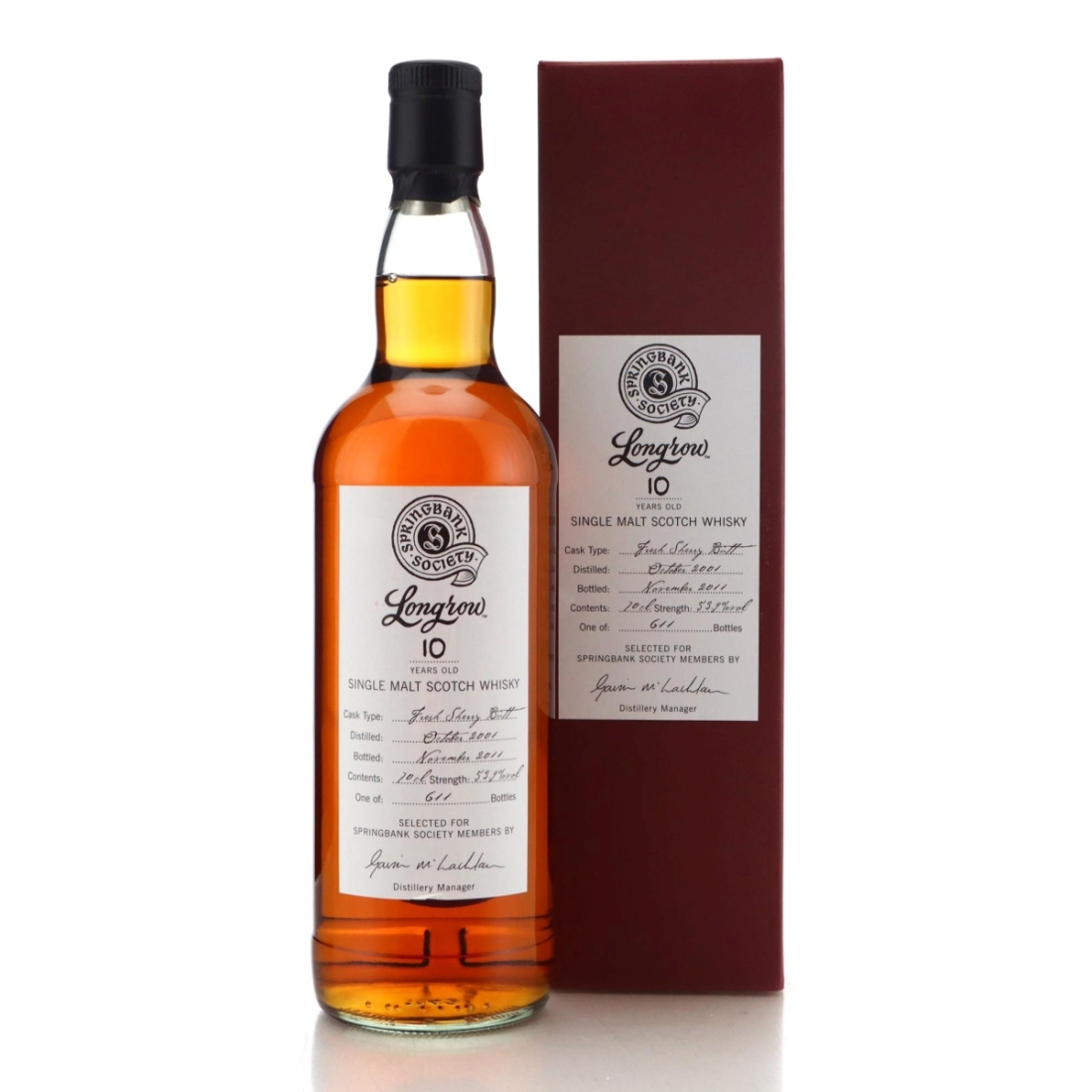 Image for Longrow 2001 Springbank Society 10 Year Old