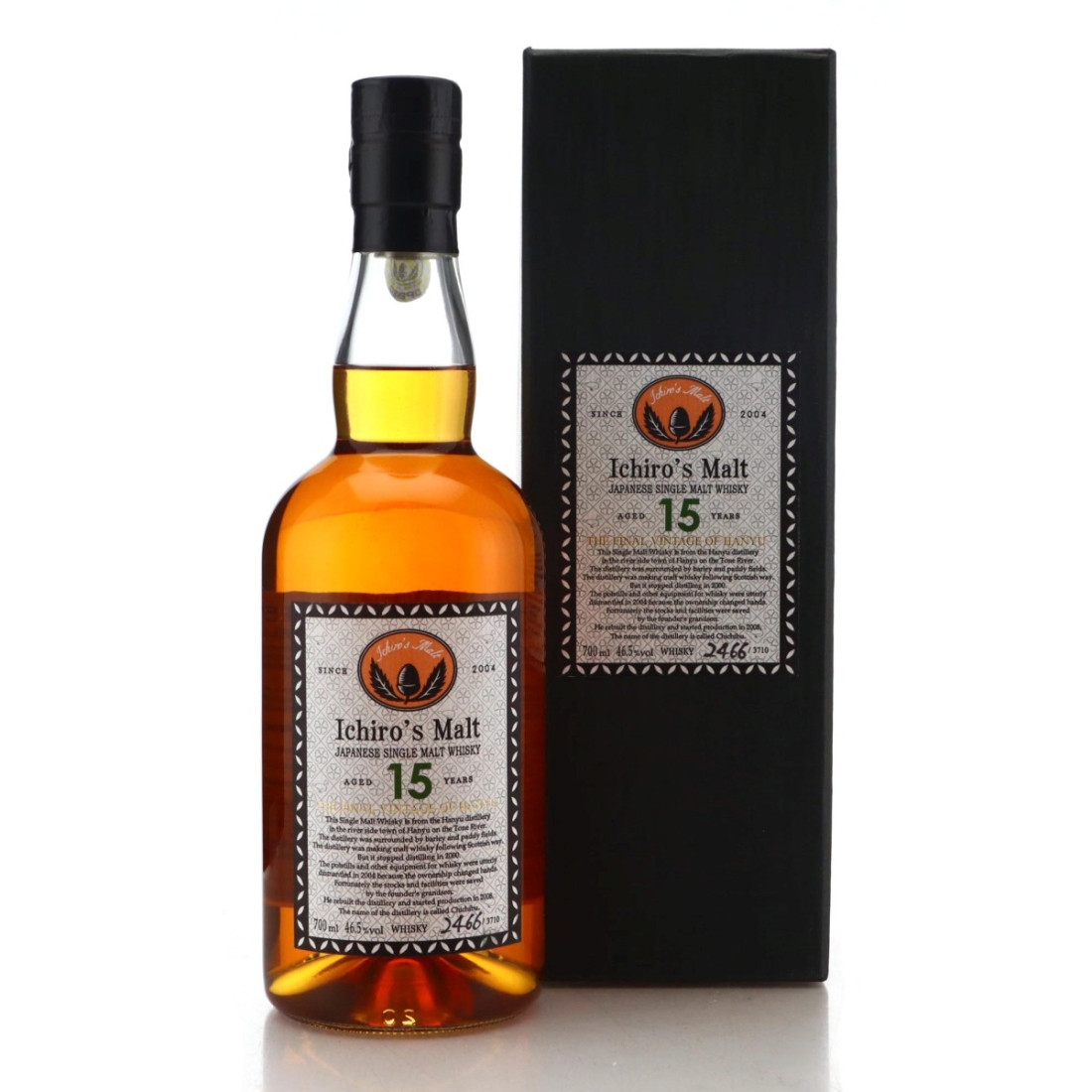 Image for Hanyu 2000 Ichiro's Malt 15 Year Old - The Final Vintage