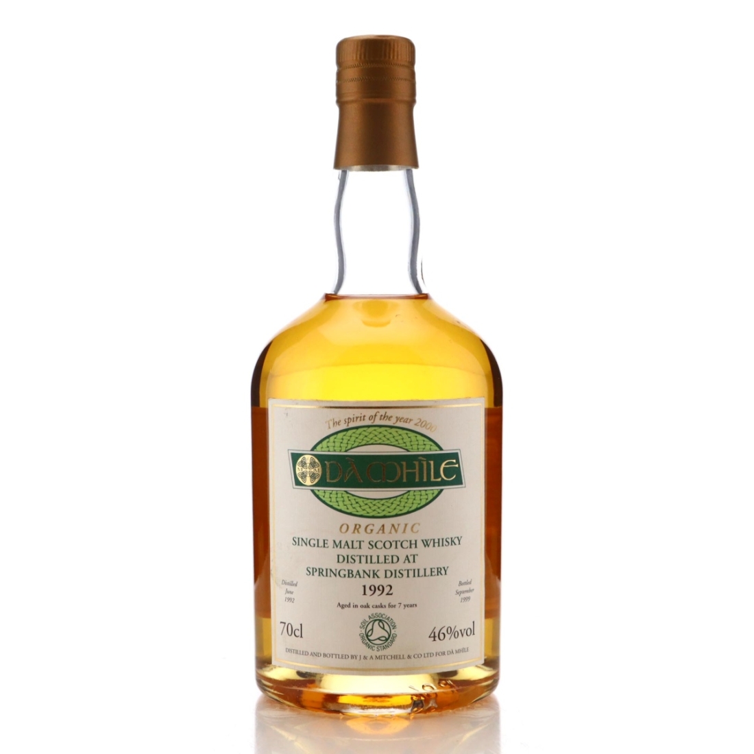 Image for Springbank 1992 Dà Mhìle 7 Year Old Organic