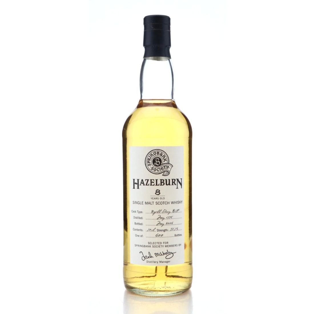 Image for Hazelburn 1998 Springbank Society 8 Year Old - Refill Sherry Butt