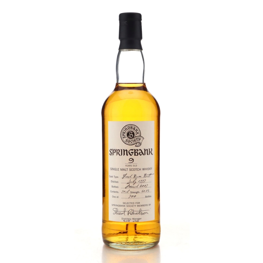 Image for Springbank 1997 Springbank Society 9 Year Old - Fresh Rum Butt