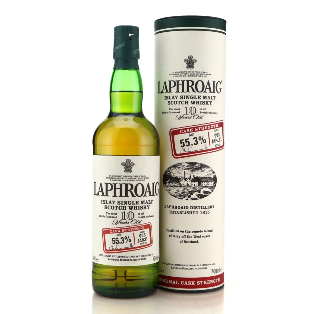 Image for Laphroaig 10 Year Old Cask Strength Batch 003